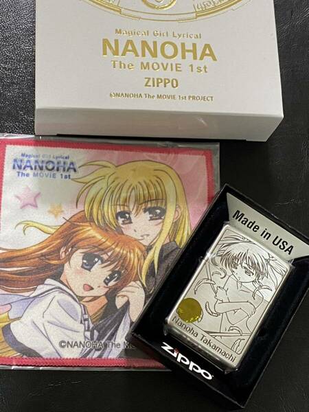 zippo 魔法少女リリカルなのは 高町なのは テスタロッサ 希少モデル 2011年製 ② NANOHA The MOVIE 1st 専用ケース 保証書 クロス付き 