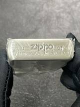 zippo ENEOS Silver 前面刻印 希少モデル ヴィンテージ 2003年製 エネオス シルバー ケース 保証書付き _画像3