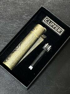 CLIPPER SPADE ACE GOLD クリッパー スペード エース ゴールド 特殊加工 ガスライター ケース付き