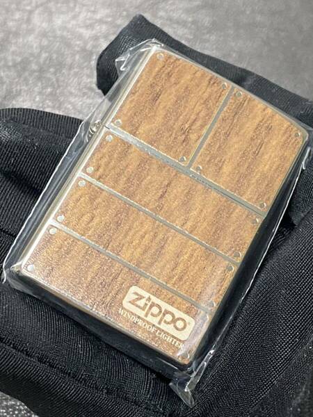 zippo 木目デザイン ブラウン 両面デザイン 希少モデル 2022年製 