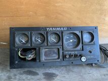 048【現状品】YANMAR　ヤンマーメーターパネル　中古品【動作未確認】　遊漁船　漁船　船舶用操作パネル 船内機用　_画像1