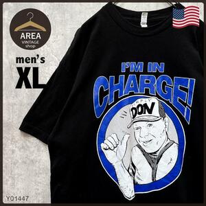 【ALSTYLE】古着アメリカプリントTシャツ半袖メンズXLサイズブラックUSA