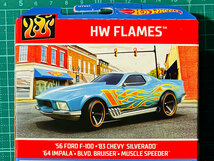 ホットウィール HW FLAMES PACK 5パック｜SILVERADO F-100 MUSCLE SPEEDER IMPALA マッスルスピーダー シルバラード インパラ ブルーザー_画像5