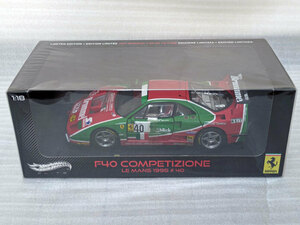 ♪ MATTEL HOT WHEELS 1/18 フェラーリ FERRARI F40 LM COMPETIZIONE #40　LE MANS 1995 （ELITE SERIES）