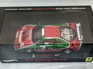 ♪ MATTEL HOT WHEELS 1/18 フェラーリ FERRARI F40 LM COMPETIZIONE #40　LE MANS 1995 （ELITE SERIES）