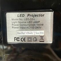【ジャンク品】小型プロジェクター LED 動作未確認 メーカー不明　80サイズ_画像7