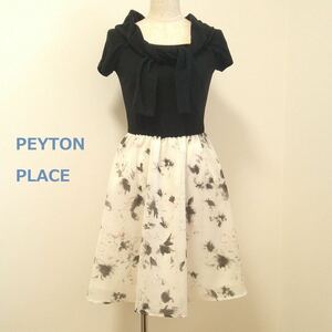 PEYTON PLACE 衿デザイン 切り替えワンピース S ペイトンプレイス