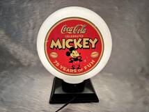 ミッキーマウス コカコーラ 75周年 ランプ コカコーラ×ミッキー 75周年記念 300個限定 ガソライト PJC- 114/300 _画像2