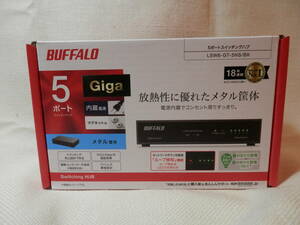 * новый товар нераспечатанный *BUFFALO*LSW6-GT-5NS/BK GigaHub*5 порт *AC источник питания * металл блок specification *