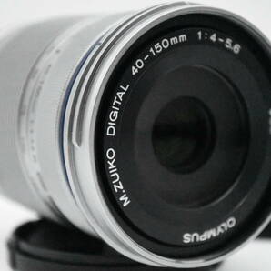 【美品】オリンパス OLYMPUS M.ZUIKO DIGITAL ED 40-150mm F4.0-5.6 R シルバー マイクロフォーサーズ用 望遠ズームレンズの画像3