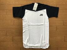 当時物　未使用　デッドストック　Mizuno　ミズノ　野球アンダーシャツ　半袖　丸首　ジュニア　品番：52CJ-22714　サイズ：150　　HF2504_画像1