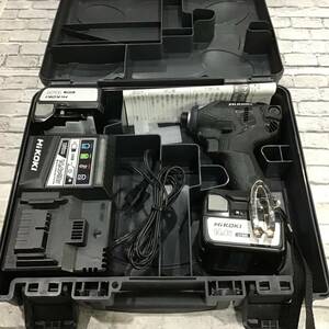 【美品】★ハイコーキ(HIKOKI ※旧:日立工機) コードレスインパクトドライバー WH14DKL(2LSCK)(B)