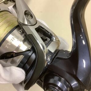 73 【傷あり】SHIMANO シマノ 21ツインパワー SW 4000XG リール （60）の画像8