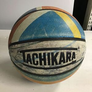58【使用感あり】TACHIKARA バスケットボール タチカラ 7合成皮革製 ゲームズライン人工皮革製 (検)(100)