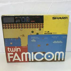 24　一部ジャンク品 SHARP ツインファミコン AN-500B 本体 中古品 (100)