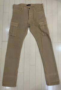 JUNHASHIMOTO（ジュンハシモト）SLIM 7POCKET PANTS　スリムカーゴパンツ　サイズ４　PNT026 PT05 BEG 