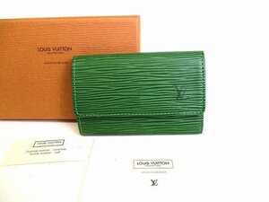 【未使用保管品】 ルイヴィトン LOUIS VUITTON エピ ゴールド金具 ミュルティクレ6 6連 キーケース キーリング メンズ レディース