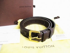 【未使用保管品】 ルイヴィトン LOUIS VUITTON モノグラム ミニラン キャンバス サンチュール ベルト メンズ レディース