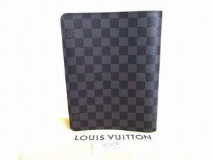 【未使用保管品】 ルイヴィトン LOUIS VUITTON ダミエグラフィット アジェンダ ビューロー A5 手帳カバー メンズ