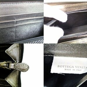【未使用保管品】 ボッテガヴェネタ BOTTEGA VENETA イントレチャート ラウンドファスナー 長財布 メンズ レディースの画像9