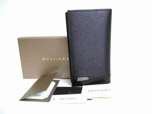 【新古品】 ブルガリ BVLGARI セルペンティ スカリエ グレインレザー 2つ折り 長財布 ロングウォレット メンズ