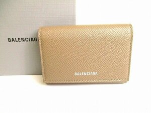 【未使用保管品】 バレンシアガ BALENCIAGA ヴィル アコーディオン レザー 名刺入れ カードケース カードホルダー メンズ レディース