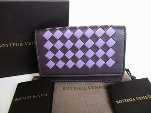 【新古品】 ボッテガヴェネタ BOTTEGA VENETA イントレチャート レザー 名刺入れ カードケース メンズ レディース