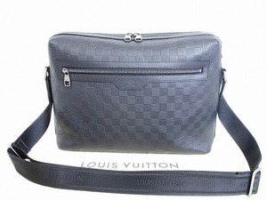 【希少】【展示保管品】 ヴィトン LOUIS VUITTON ダミエ アンフィニ カリプソGM A4 斜め掛けバッグ メッセンジャーバッグ 黒 メンズ