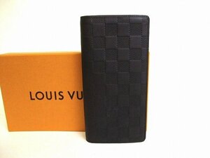 【未使用保管品】 ルイヴィトン LOUIS VUITTON ダミエアンフィニ ポルトフォイユ ブラザ ２つ折り 長財布 メンズ