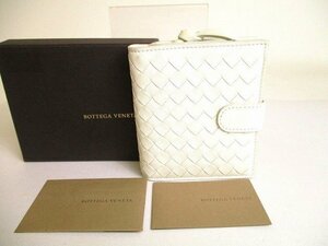 【未使用保管品】 ボッテガヴェネタ BOTTEGA VENETA イントレチャート ナッパ 2つ折り 財布 コンパクト財布 メンズ レディース