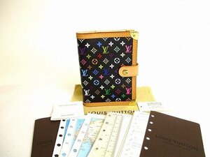 【未使用保管品】 ルイヴィトン LOUIS VUITTON マルチカラー アジェンダ PM 手帳カバー システム手帳 メンズ レディース