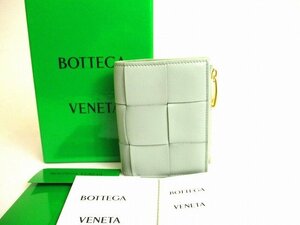 【未使用保管品】 ボッテガヴェネタ BOTTEGA VENETA イントレチャート カセット レザー 二つ折り 財布 コンパクト財布 メンズ レディース