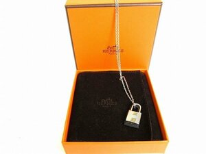 【展示保管品】 エルメス HERMES オーケリー PM ヴォースイフト シルバー カデナ モチーフ ペンダント ネックレス メンズ レディース