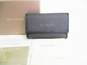 【展示保管品】 ブルガリ BVLGARI ウィークエンド レザー 6連 キーケース キーリング メンズ レディース