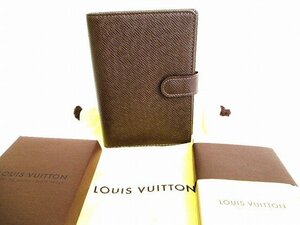 【希少】 【未使用保管品】 ルイヴィトン LOUIS VUITTON タイガ アジェンダ PM 手帳カバー システム手帳 メンズ