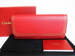 【未使用保管品】 カルティエ Cartier ガーランド ドゥ カルティエ インターナショナル ウォレット 2つ折り 長財布