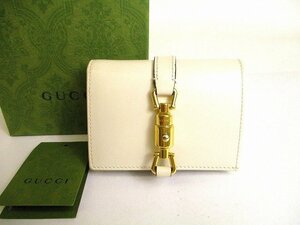 【未使用保管品】 グッチ GUCCI ジャッキー 1961 カードケース ウォレット 2つ折り 財布 コンパクト財布 メンズ レディース