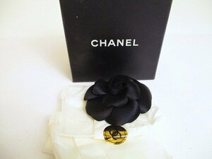 [ не использовался хранение товар ] Chanel CHANEL парусина черепаха задний букетик брошь 