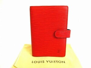 【未使用保管品】 ルイヴィトン LOUIS VUITTON エピ アジェンダ PM 手帳カバー システム手帳 メンズ レディース