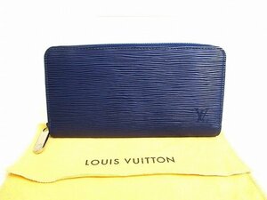 【未使用保管品】 ルイヴィトン LOUIS VUITTON エピ シルバー金具 ジッピーウォレット ラウンドファスナー 長財布 メンズ レディース