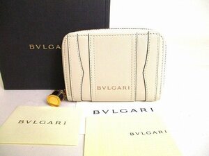 【未使用保管品】 ブルガリ BVLGARI ビーゼロワン B-ZERO1 カーフレザー ゴールド金具 小銭入れ コインケース メンズ レディース