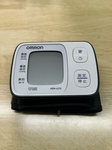  Omron automatic hemadynamometer wrist type HEM-6210 secondhand goods 1 jpy start 