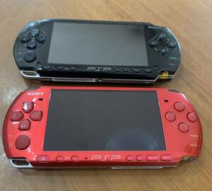 PSP корпус Junk SONY черный красный 2 шт. комплект 