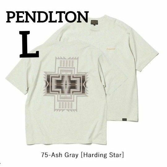 新品未開封 ペンドルトン バックプリント Tシャツ Lサイズ Ash Gray