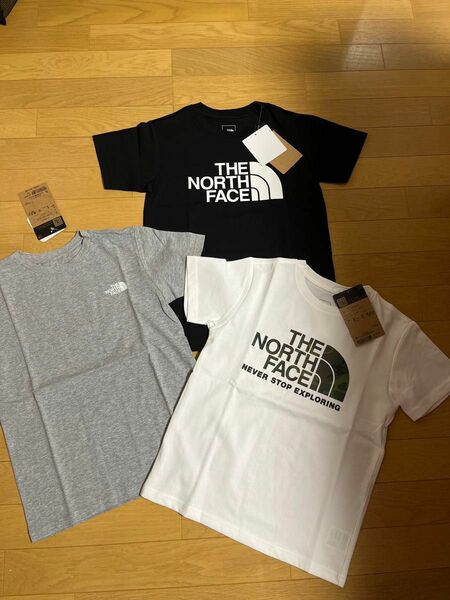 新品　ノースフェイス 140cm 半袖Tシャツ キッズ　ジュニア トップス　 半袖　光るTシャツ