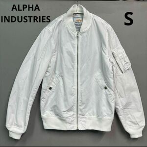 ALPHA INDUSTRIES　アルファ　レディース　MA-1 ホワイト　S