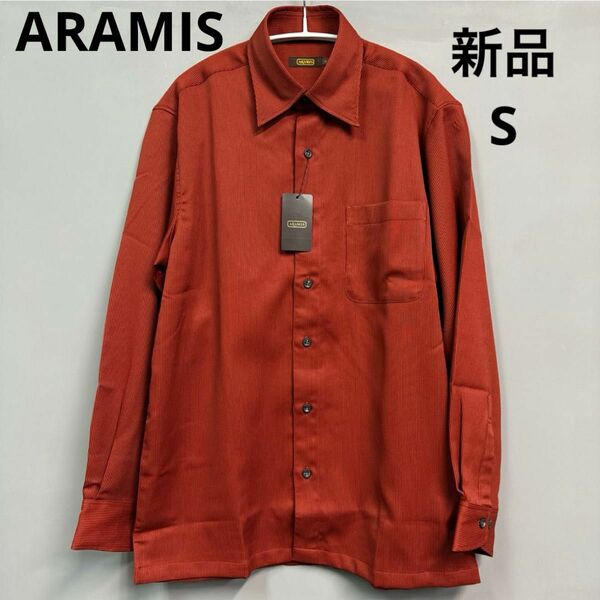 ARAMIS アラミス　カラーシャツ　長袖　未使用　S レッド　赤　メンズ