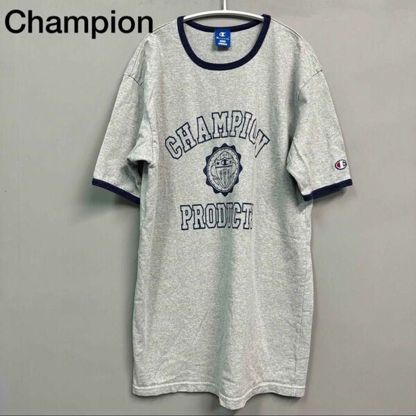 Champion チャンピオン Tシャツ　M オーバーサイズ　グレー