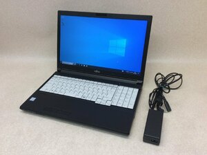 ノートパソコン FUJITSU LIFEBOOK A576/P i5-6200U / メモリ8GB / HDD500GB / Windows10Pro / 電源アダプタ付【引取可/大阪発】0522-1007