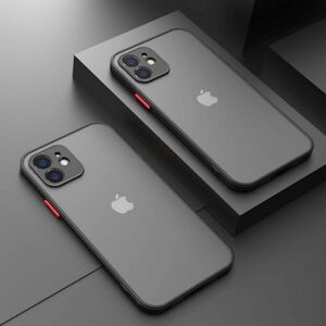 iPhone13mini case マットクリア ブラック おしゃれ 韓国 可愛い TPU スマホケース 高級感